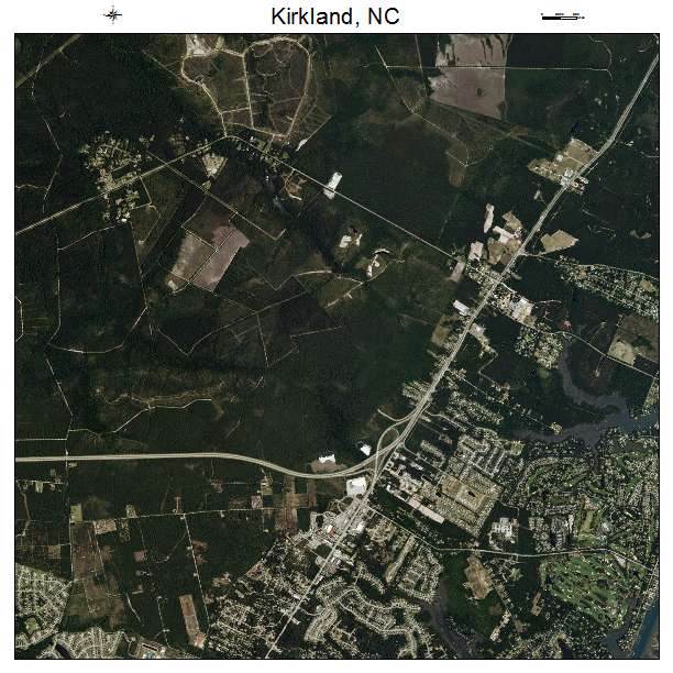 Kirkland, NC air photo map