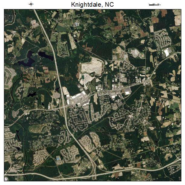 Knightdale, NC air photo map