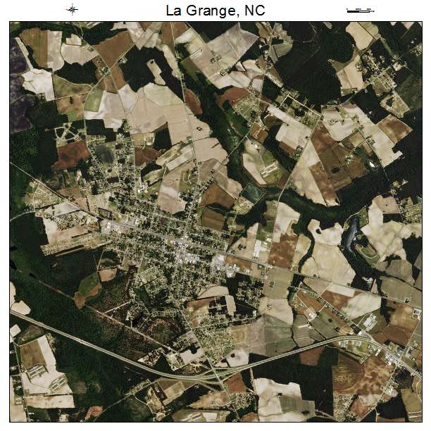 La Grange, NC air photo map