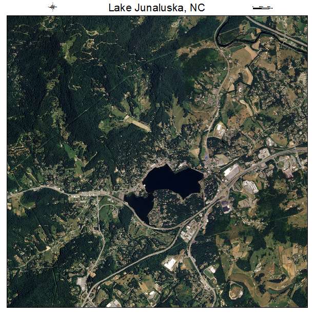 Lake Junaluska, NC air photo map