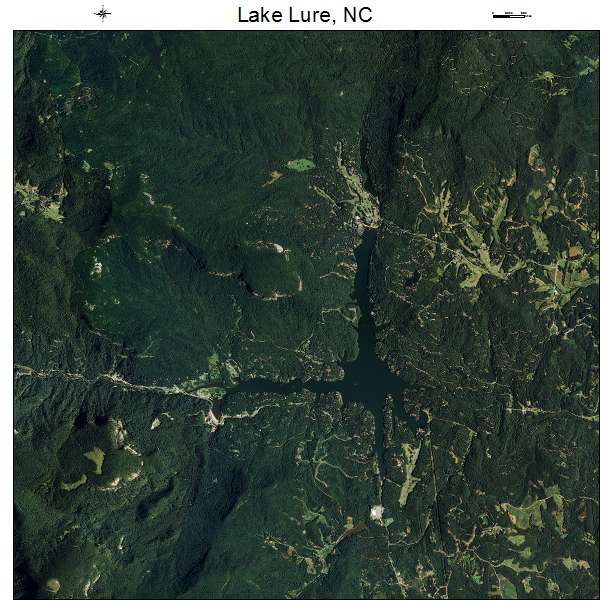 Lake Lure, NC air photo map