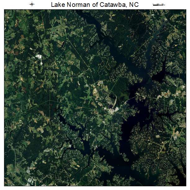 Lake Norman of Catawba, NC air photo map