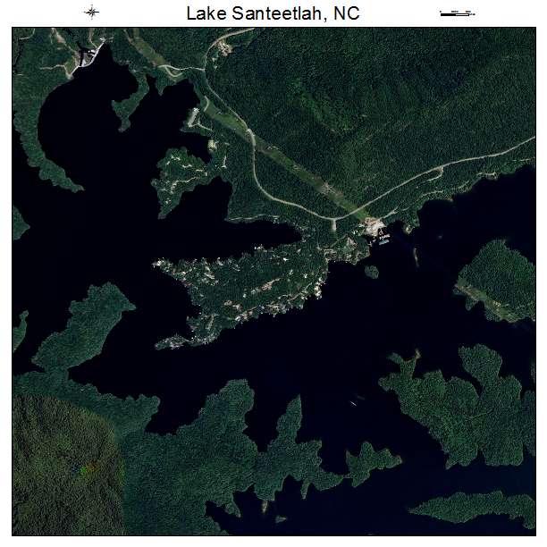 Lake Santeetlah, NC air photo map