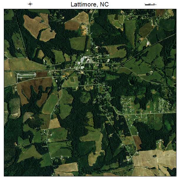Lattimore, NC air photo map