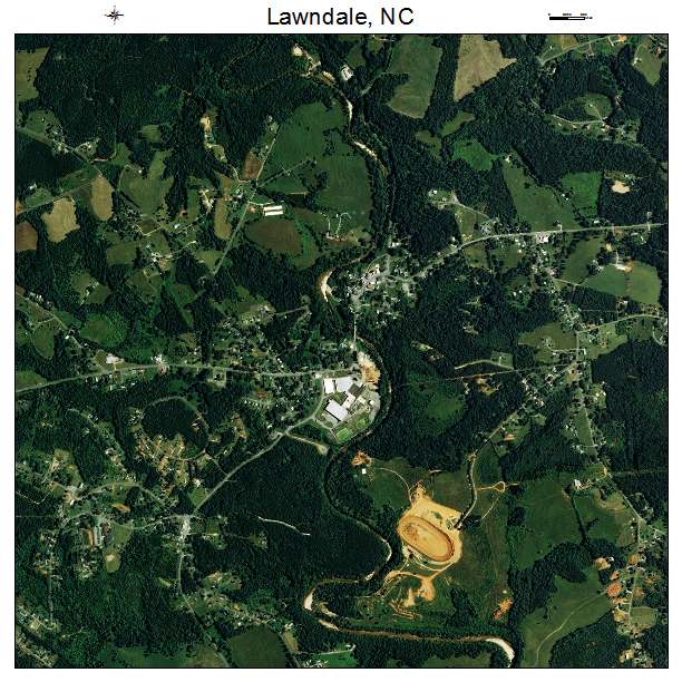 Lawndale, NC air photo map