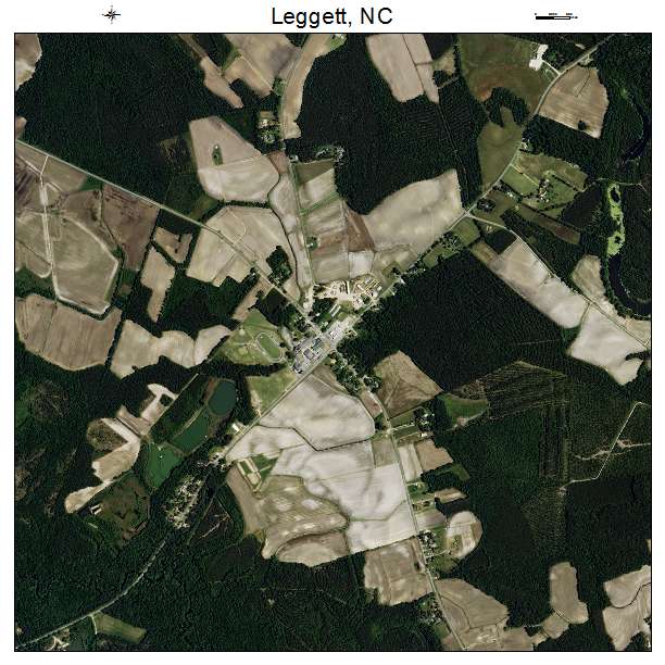 Leggett, NC air photo map
