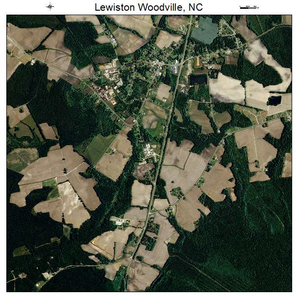 Lewiston Woodville, NC air photo map