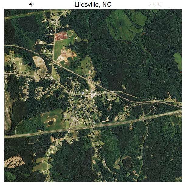 Lilesville, NC air photo map