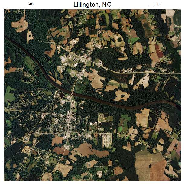 Lillington, NC air photo map
