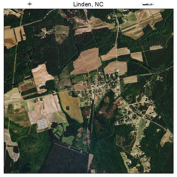 Linden, NC air photo map