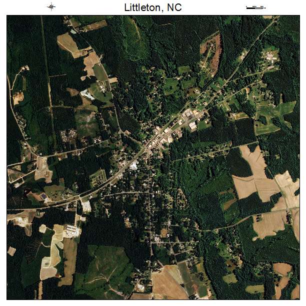 Littleton, NC air photo map