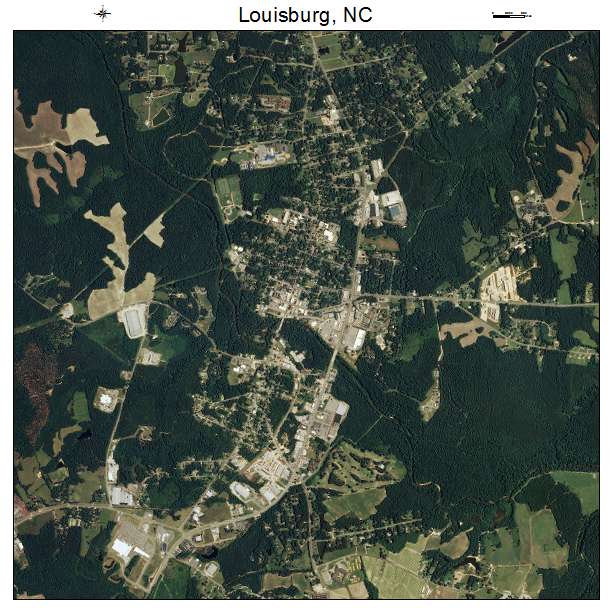Louisburg, NC air photo map