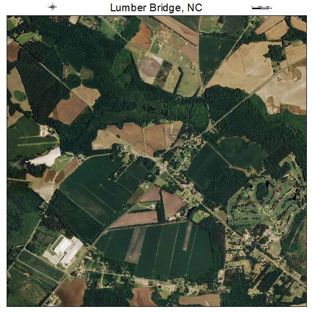 Lumber Bridge, NC air photo map