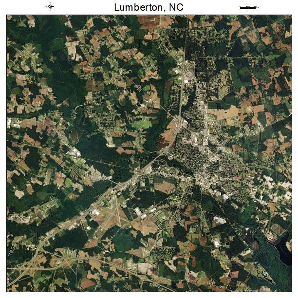 Lumberton, NC air photo map