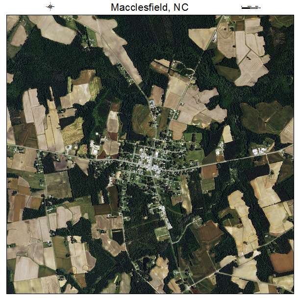 Macclesfield, NC air photo map