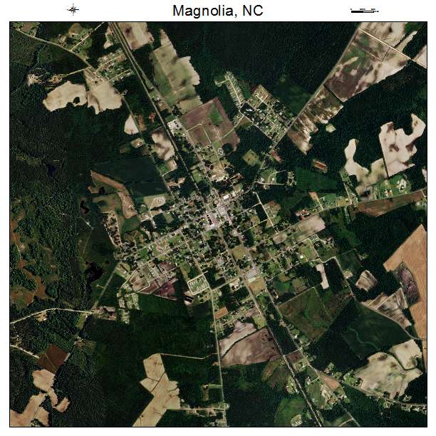 Magnolia, NC air photo map