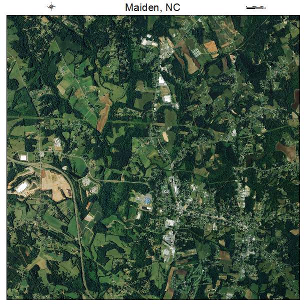 Maiden, NC air photo map