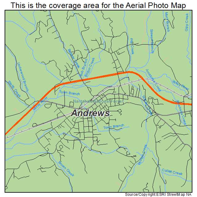 Andrews, NC location map 