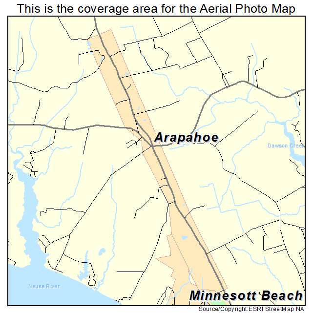 Arapahoe, NC location map 