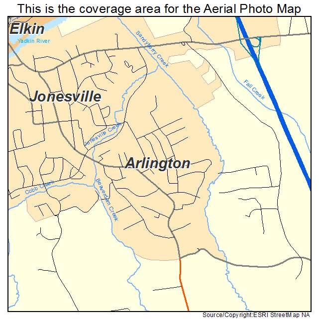Arlington, NC location map 