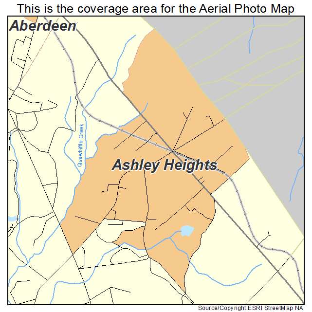 Ashley Heights, NC location map 
