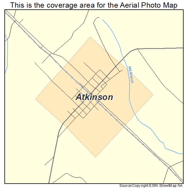 Atkinson, NC location map 