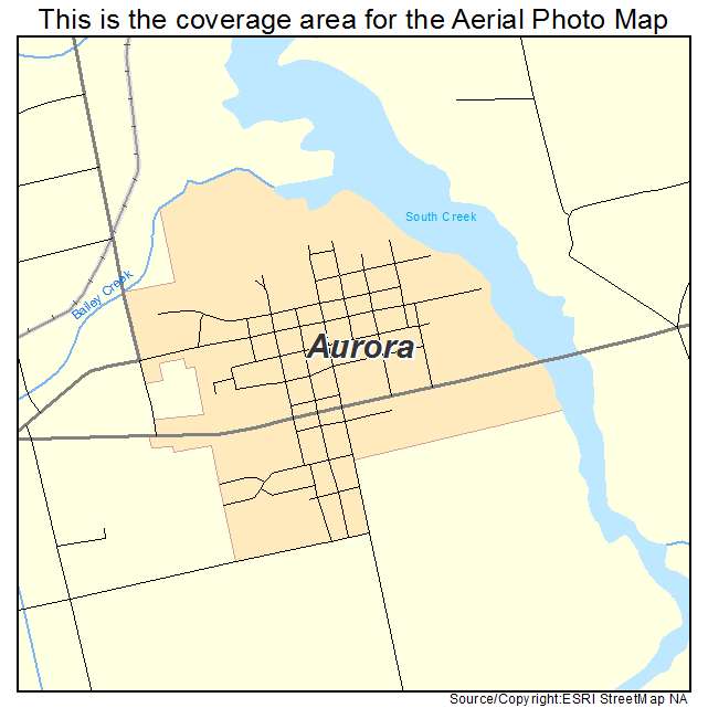 Aurora, NC location map 