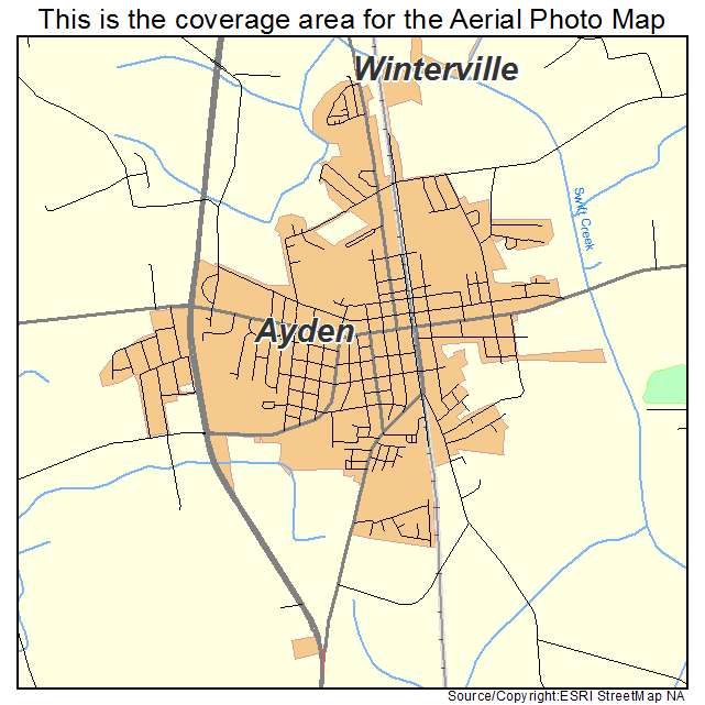 Ayden, NC location map 