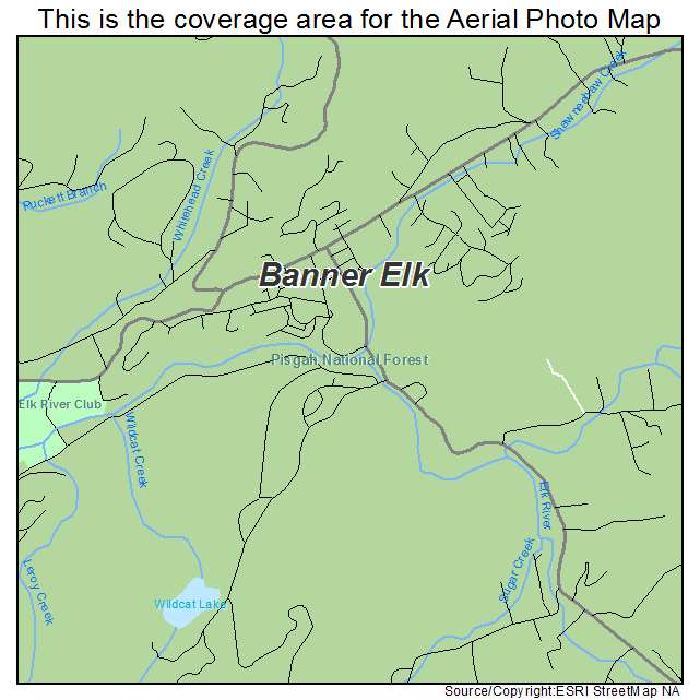 Banner Elk, NC location map 