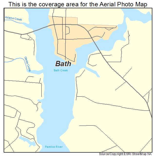 Bath, NC location map 