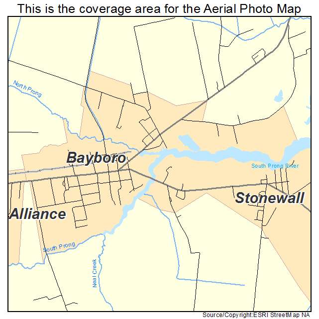 Bayboro, NC location map 
