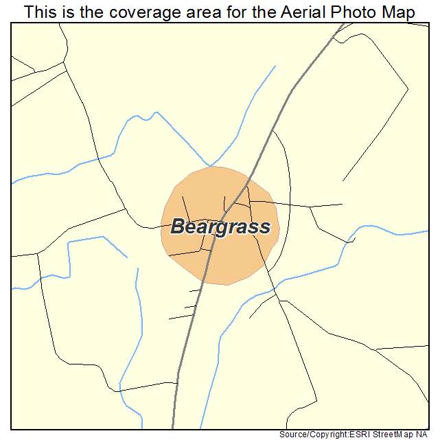 Beargrass, NC location map 