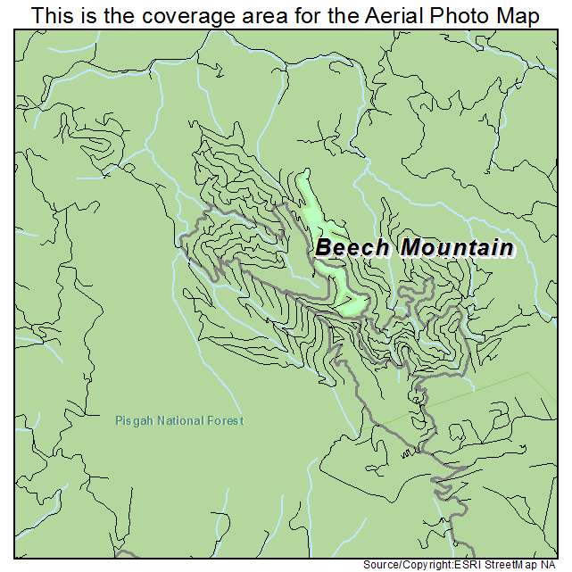 Beech Mountain, NC location map 