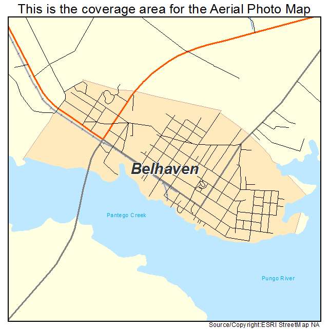 Belhaven, NC location map 