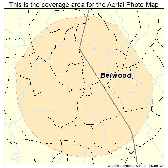 Belwood, NC location map 