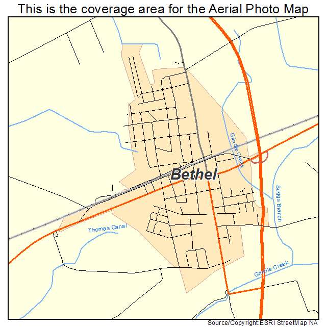 Bethel, NC location map 