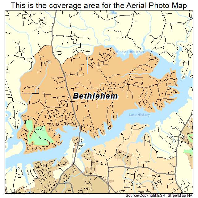 Bethlehem, NC location map 