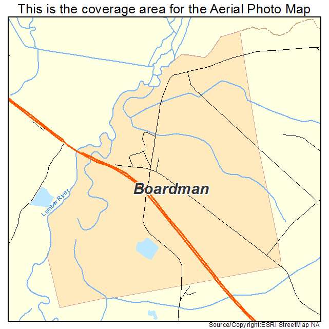 Boardman, NC location map 