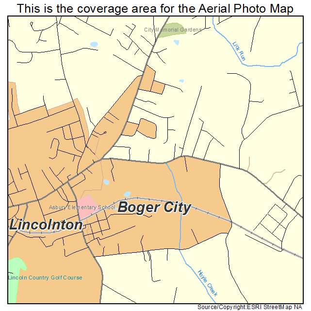 Boger City, NC location map 