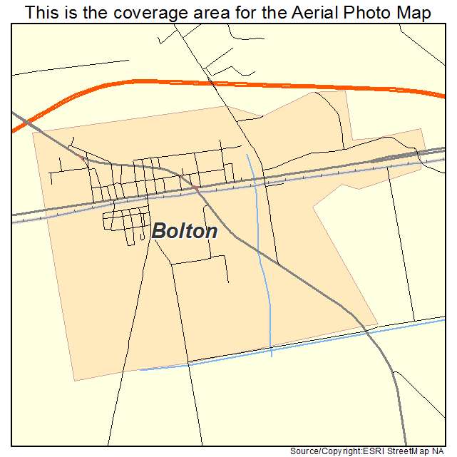 Bolton, NC location map 