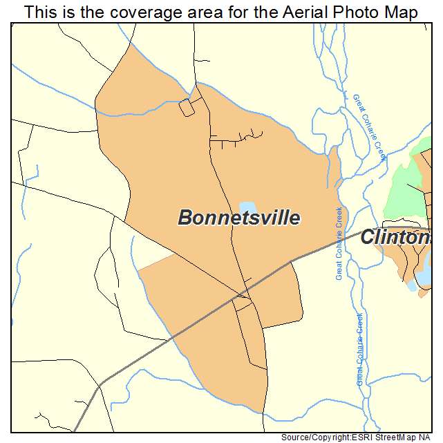 Bonnetsville, NC location map 