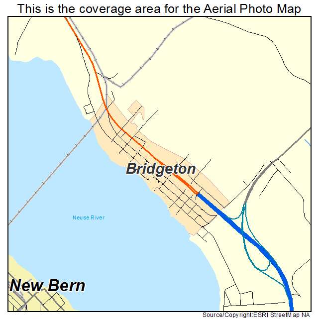 Bridgeton, NC location map 