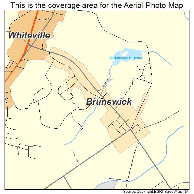 Brunswick, NC location map 