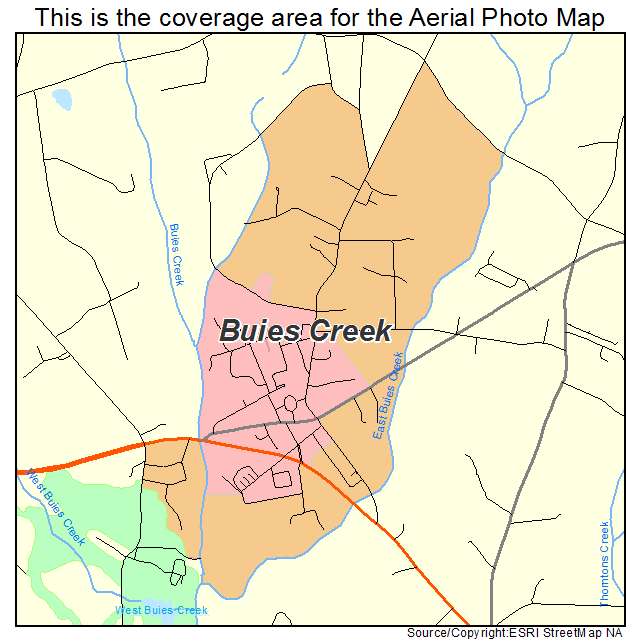 Buies Creek, NC location map 