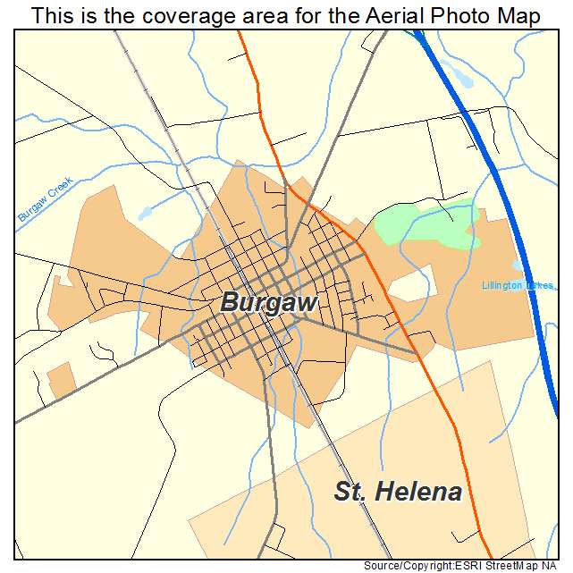 Burgaw, NC location map 
