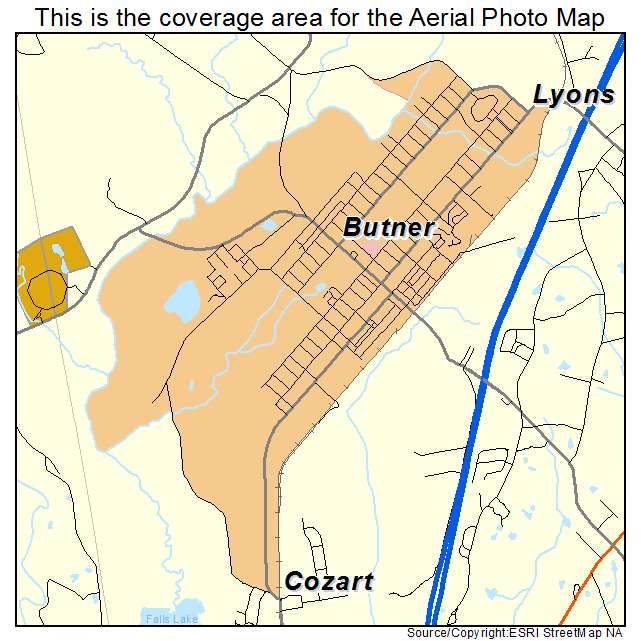 Butner, NC location map 