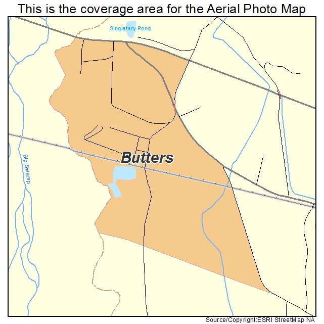 Butters, NC location map 