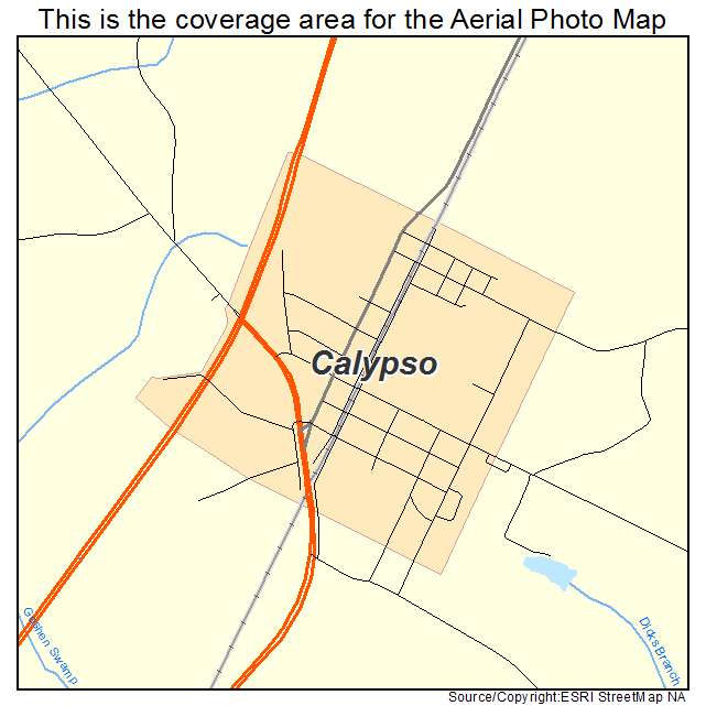Calypso, NC location map 