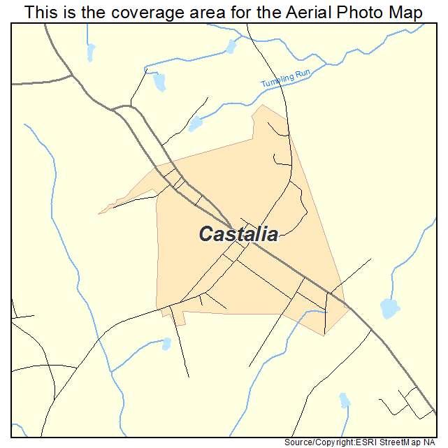 Castalia, NC location map 