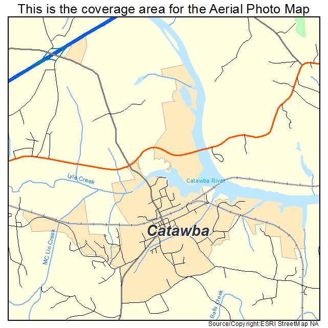 Catawba, NC location map 